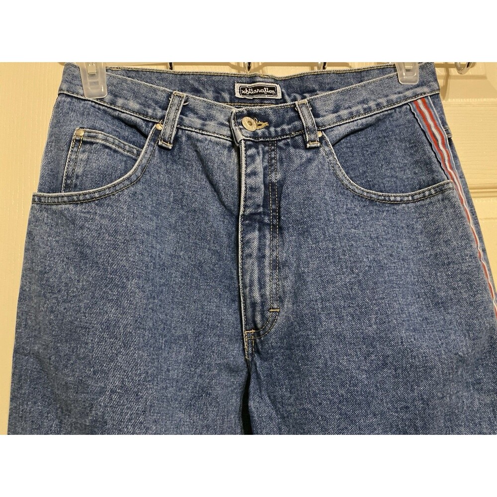 Xhilaration Womens Juniors 11 VTG Grunge 90s Y2K Jeans Side Stripes 100% Cotton - Picture 8 of 15
